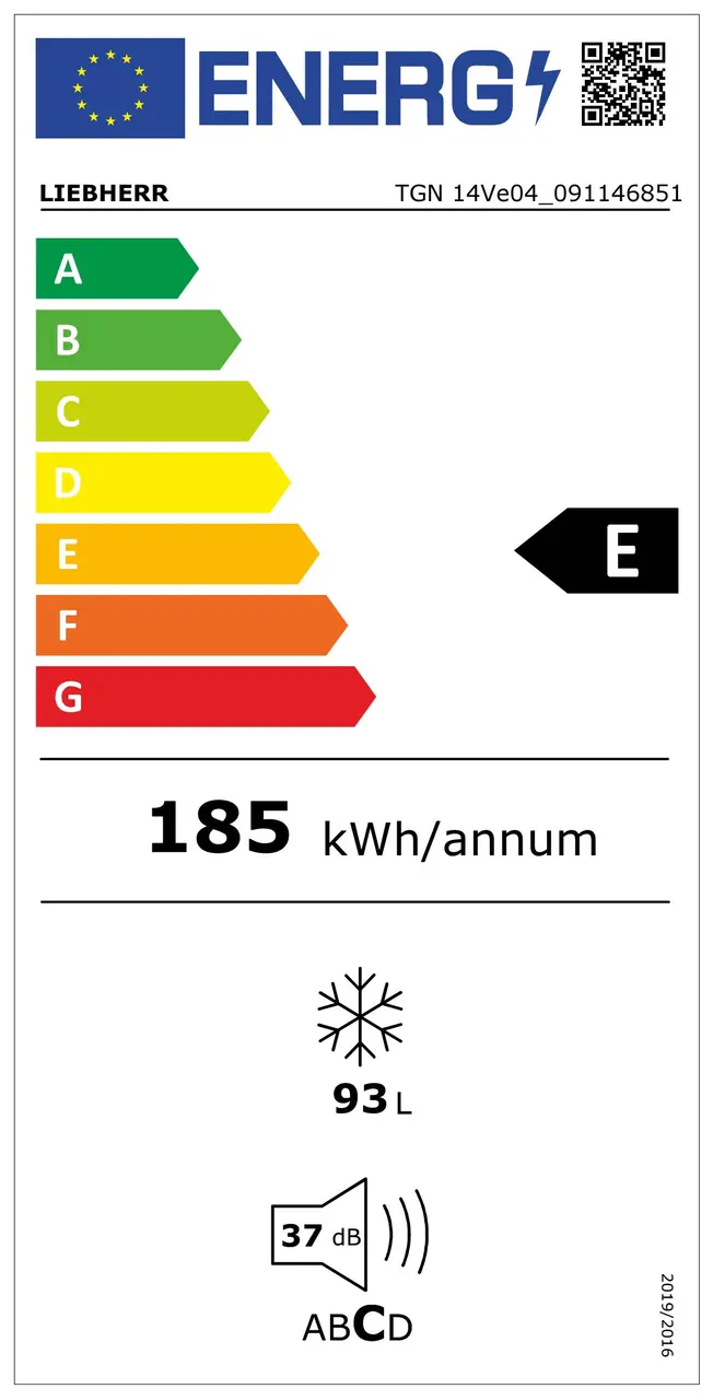 TGN 14Ve04 Pure NoFrost Zamrażarka podblatowa z systemem NoFrost